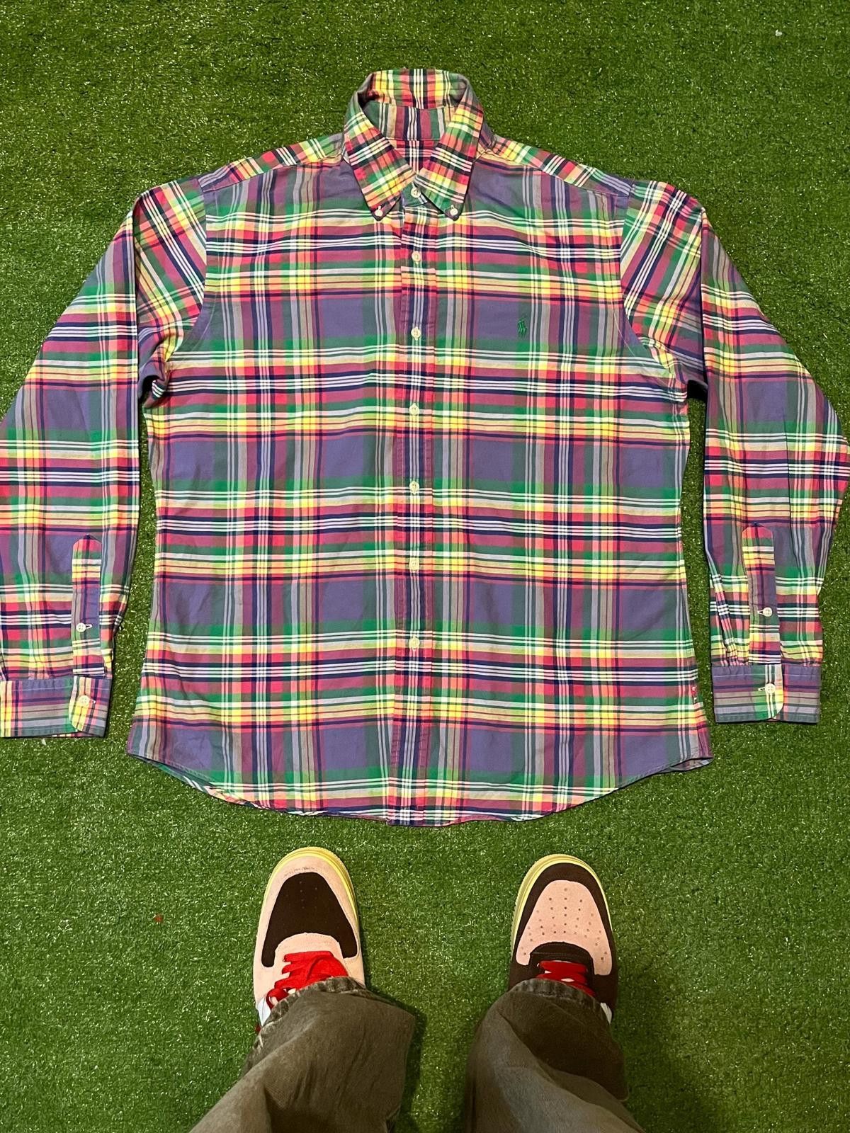 Unknown London Men's Long Sleeve Plaid Button-Up Shirt Size ONE SIZE - 1 Thumbnail