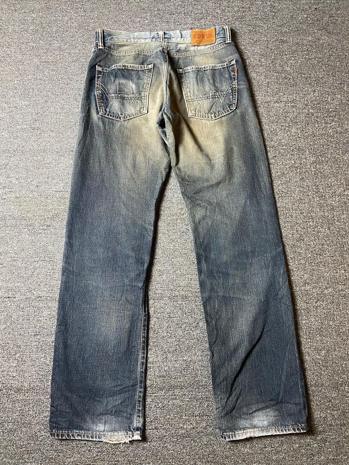 Edwin × Vintage Vintage EDWIN 505 Distressed Denim Jeans (122) Size US 32 / EU 48 - 2 Thumbnail