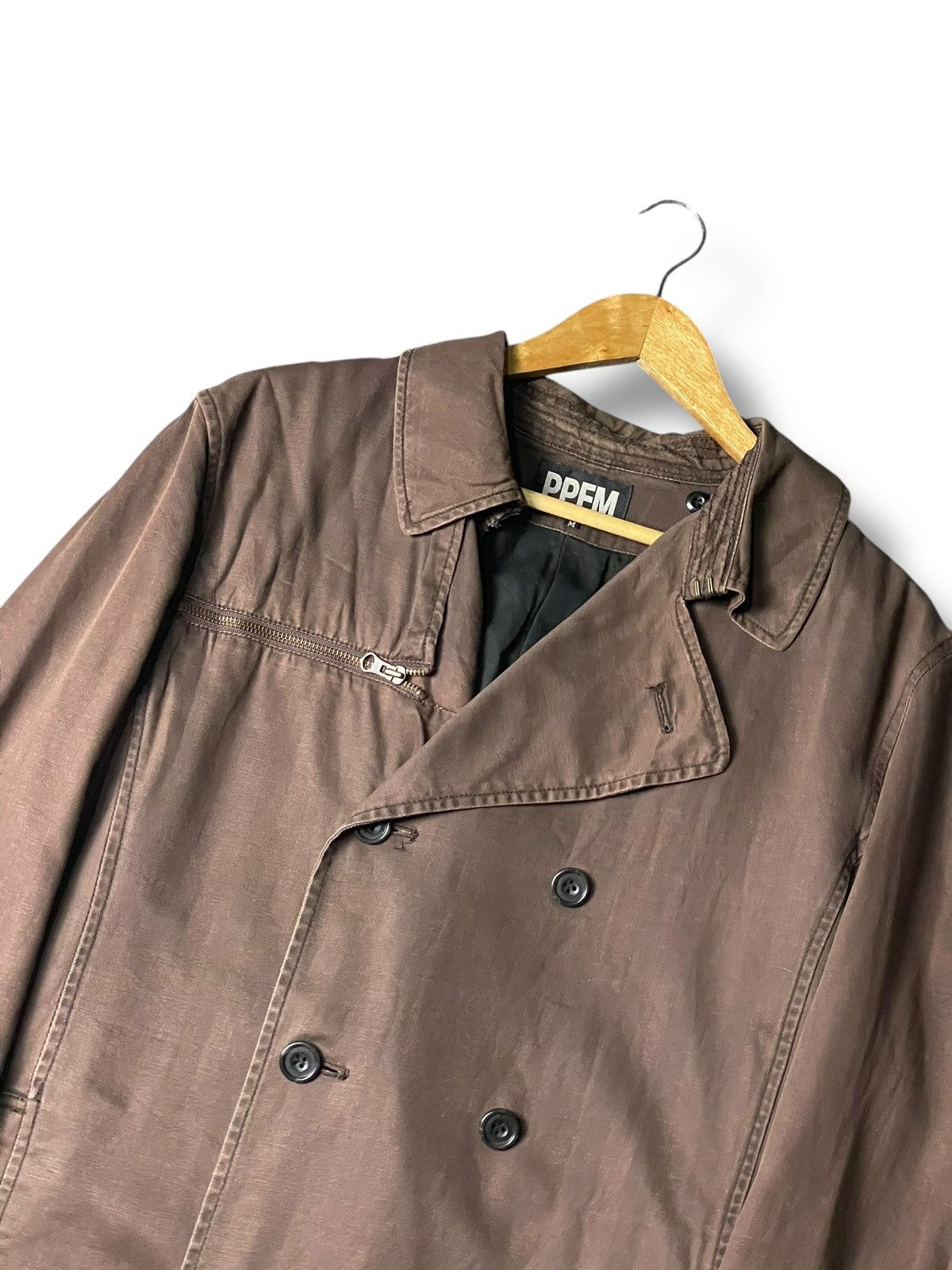 PPFM PPFM Double Breasted Light Coat (102) Size US M / EU 48-50 / 2 - 2 Thumbnail