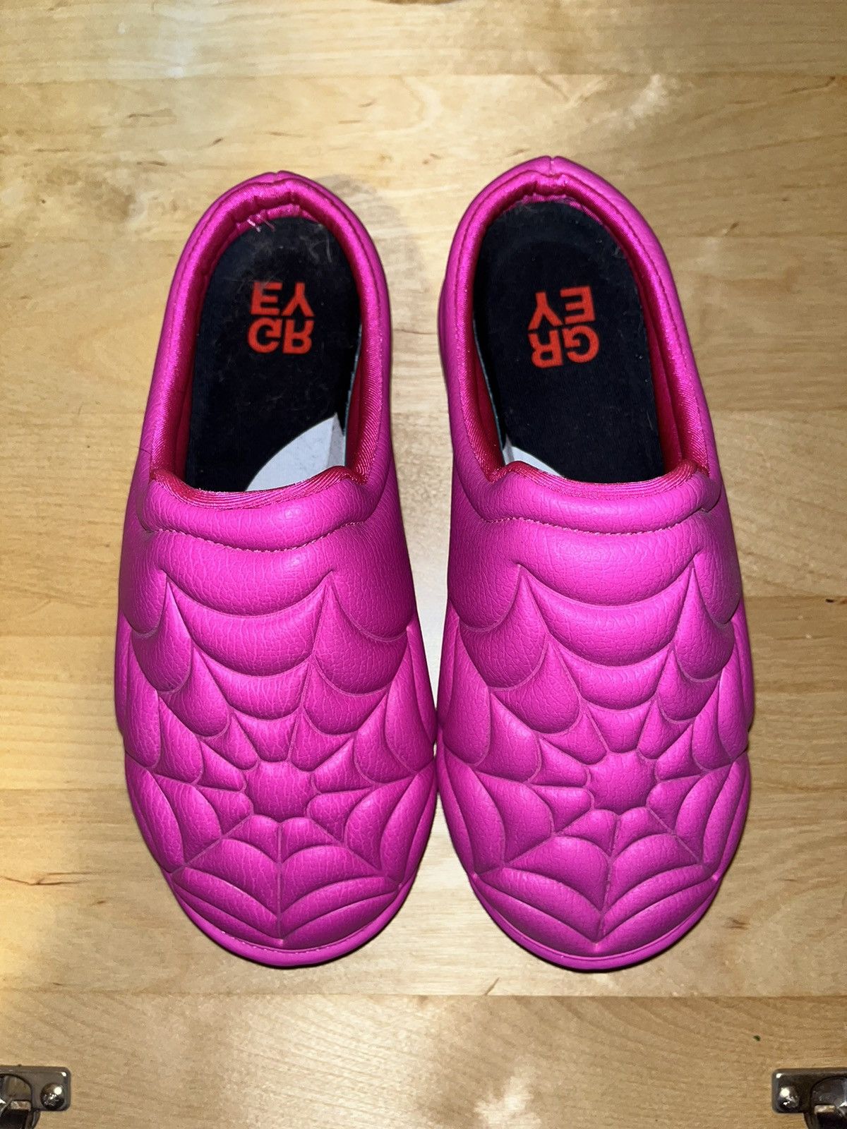 Designer × Other × Ugg Grey Sonics Web Mules ‘Pink Leather’ Size US 9 / EU 42 - 3 Thumbnail