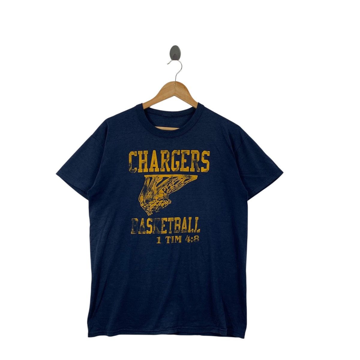 Vintage Vintage CHARGERS BASKETBALL ELCA Tee Shirt Top Basketball Size US M / EU 48-50 / 2 - 3 Thumbnail