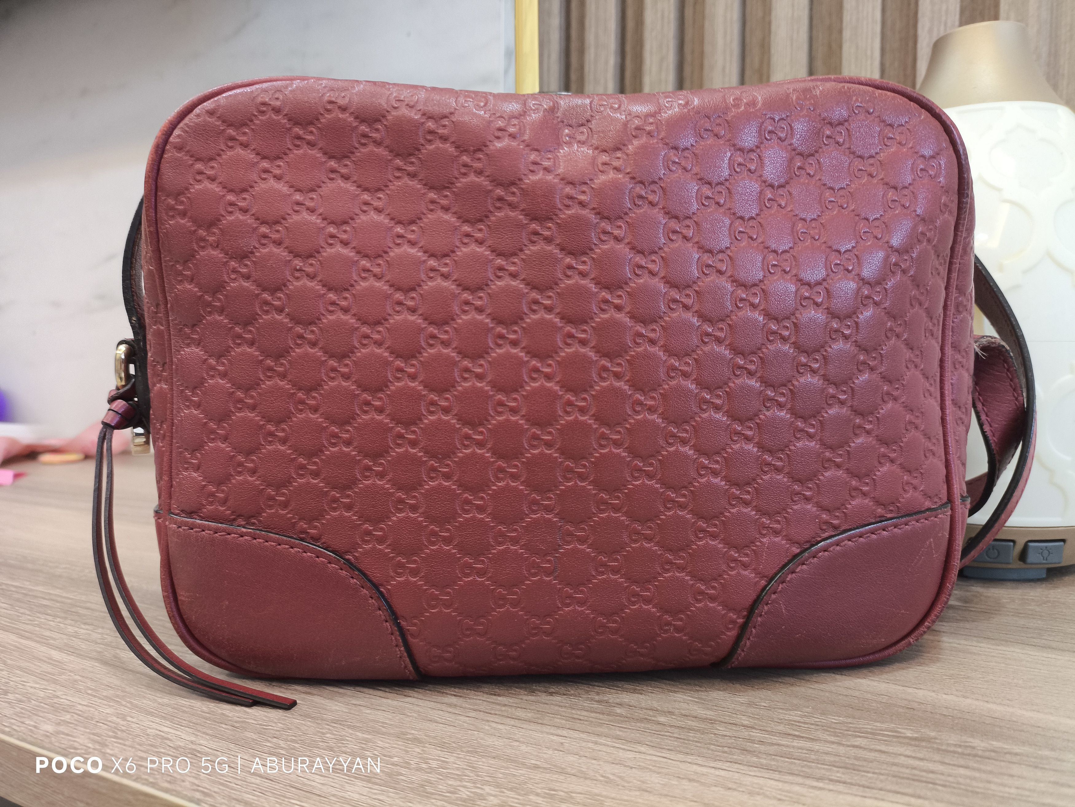 Gucci Red Gucci Microguccissima Bree Crossbody Bag Size ONE SIZE - 2 Thumbnail