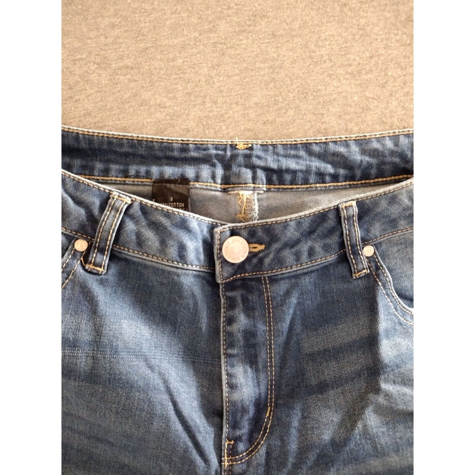 Vintage Unbranded Women 8 Blue Jeans Shorts Shirt Size 30" / US 8 / IT 44 - 3 Thumbnail