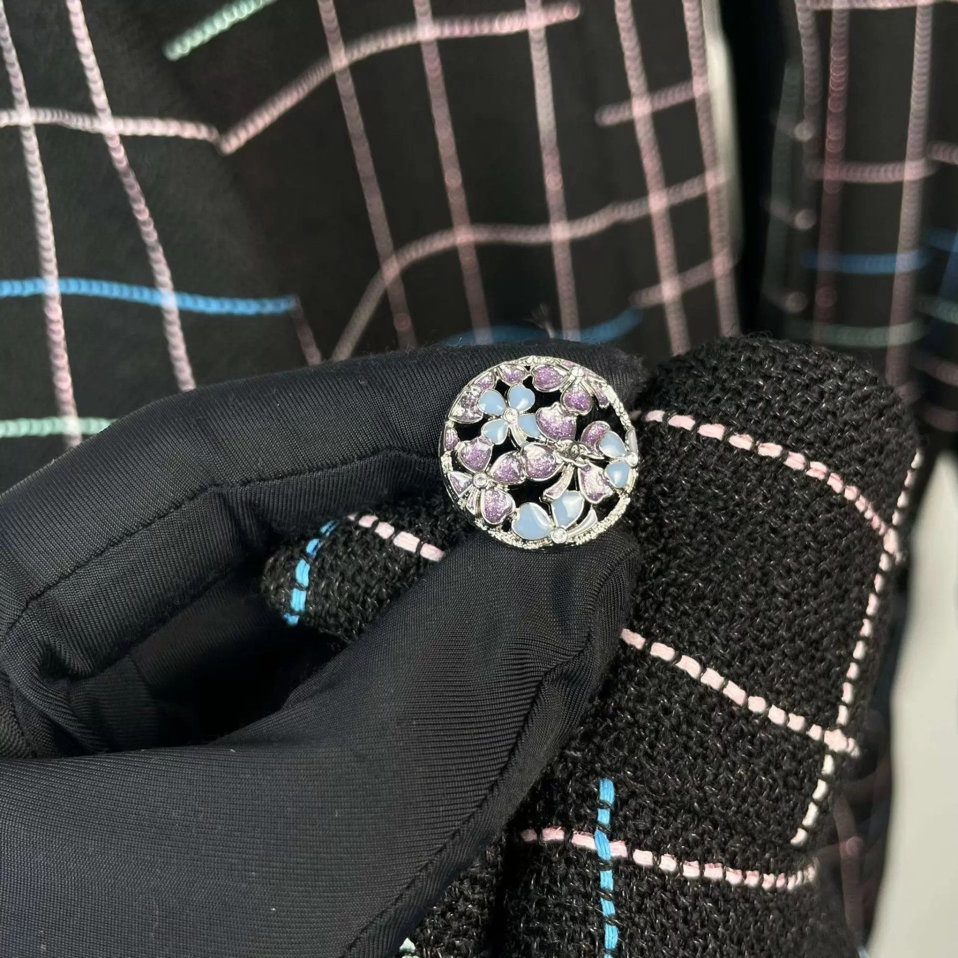 Chanel Chanel Wool 24S Tie-Front Jacket Black Size 36 Size XS / US 0-2 / IT 36-38 - 8 Thumbnail
