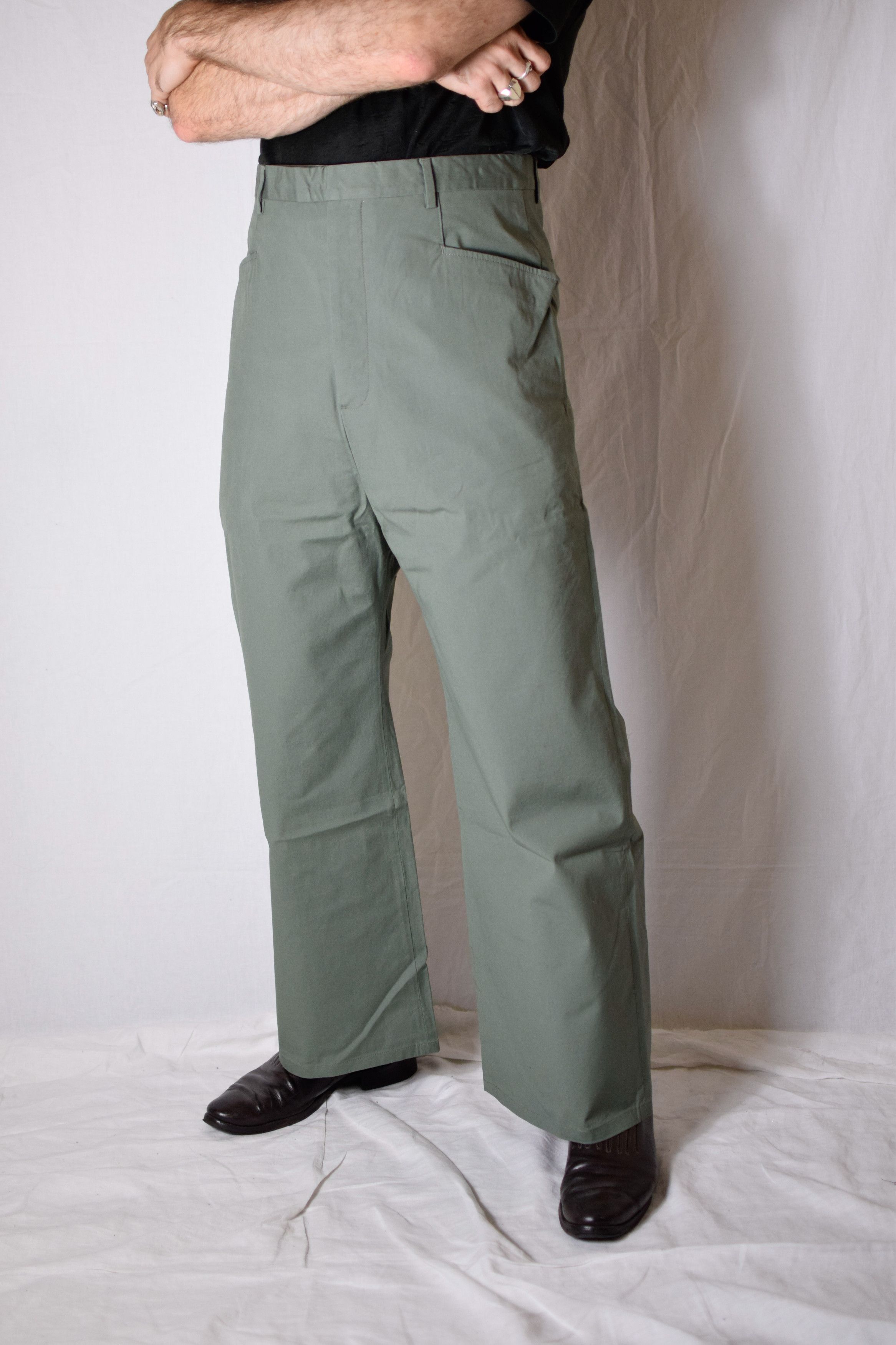 Rick Owens Rick Owens SS18 Dirt Wide Pants - RU18S5368-TE Size US 32 / EU 48 - 4 Thumbnail