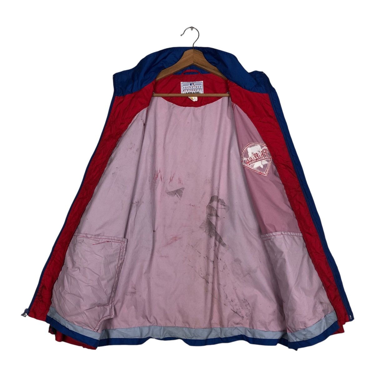 MLB 📌Vtg Zipper Jacket Mlb Genuine Merchandise Mirage Phillies Size US L / EU 52-54 / 3 - 14 Thumbnail