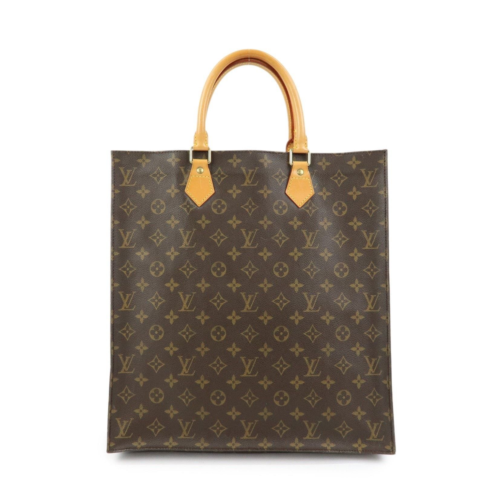 Louis Vuitton Louis Vuitton Monogram Sac Plat Tote Brown Size ONE SIZE - 1 Thumbnail