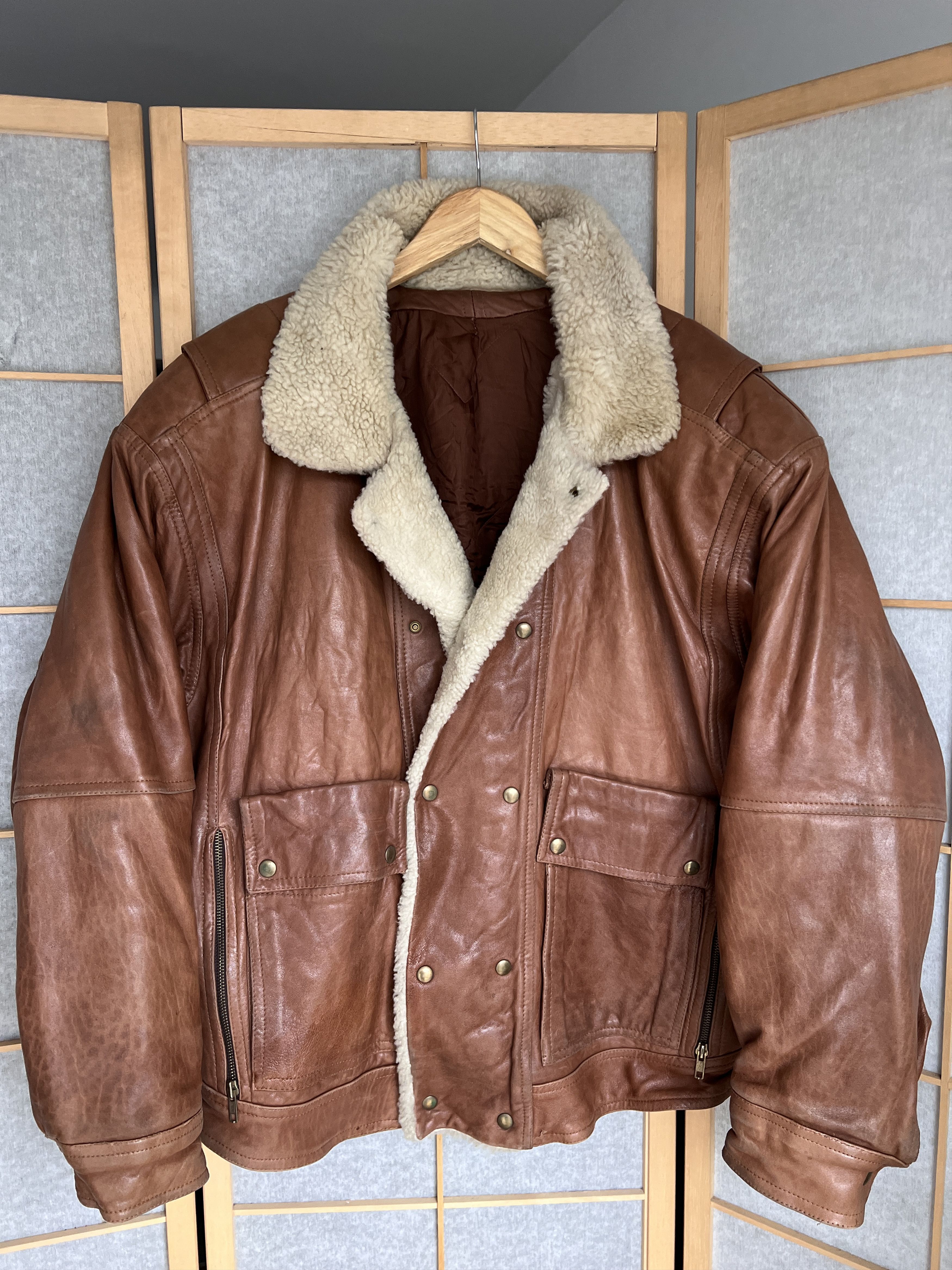 Le Grande Bleu (L.G.B.) Rick Owens Type VTG 00s Yohji Yamamoto Style Leather Jacket Size US XL / EU 56 / 4 - 6 Thumbnail