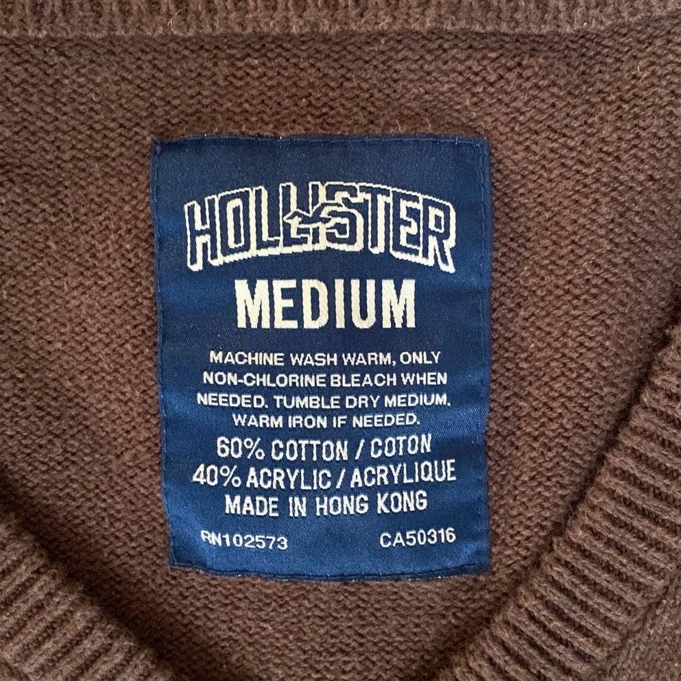 Other Hollister Men’s Brown Vneck Sweater Medium Size US M / EU 48-50 / 2 - 2 Thumbnail