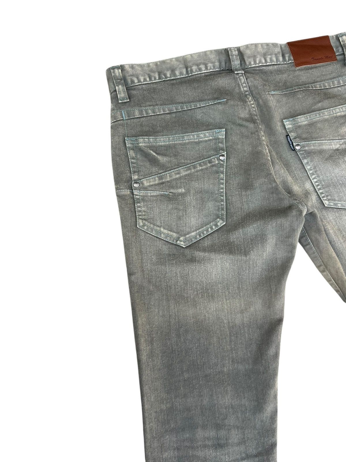 Tornado Mart Moss Wash Tornado Mart Faded Stretch Flare Pant Size US 31 - 15 Thumbnail