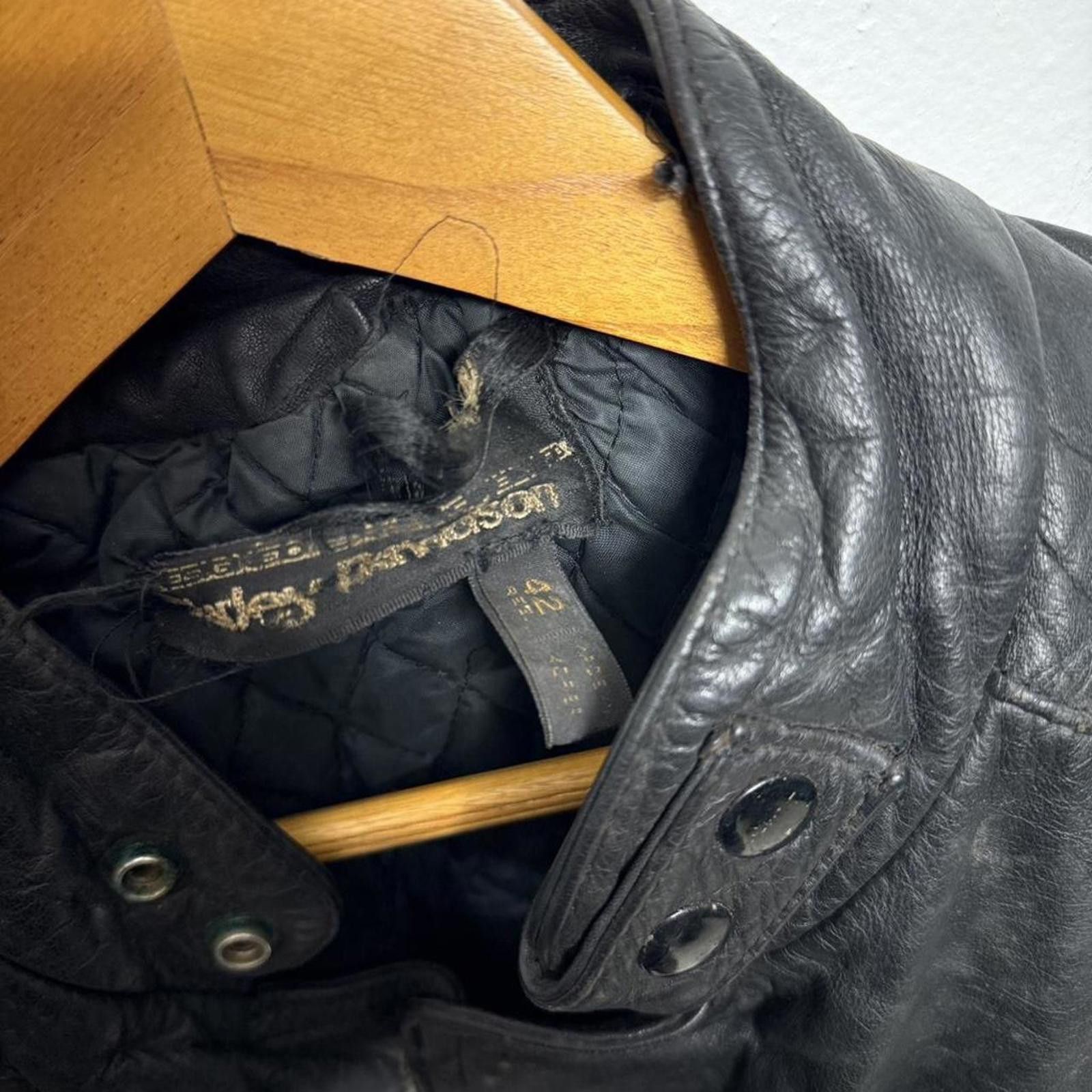 Harley Davidson 1980s Harley Davidson moto lined motorcycle jacket Size 42 Size US M / EU 48-50 / 2 - 8 Thumbnail
