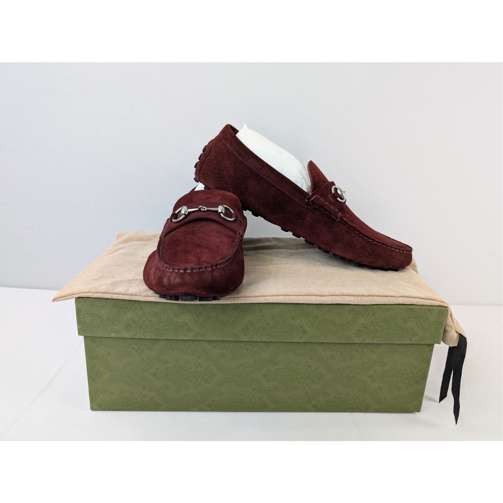 Gucci o1rshd1 Moccasin Leather Suede Sweet Loafers Shoe boots Size US 11.5 / EU 44-45 - 19 Thumbnail