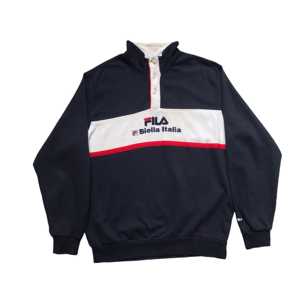 Fila VINTAGE 90s FILA HALF BUTTON UP Size US M / EU 48-50 / 2 - 1 Thumbnail