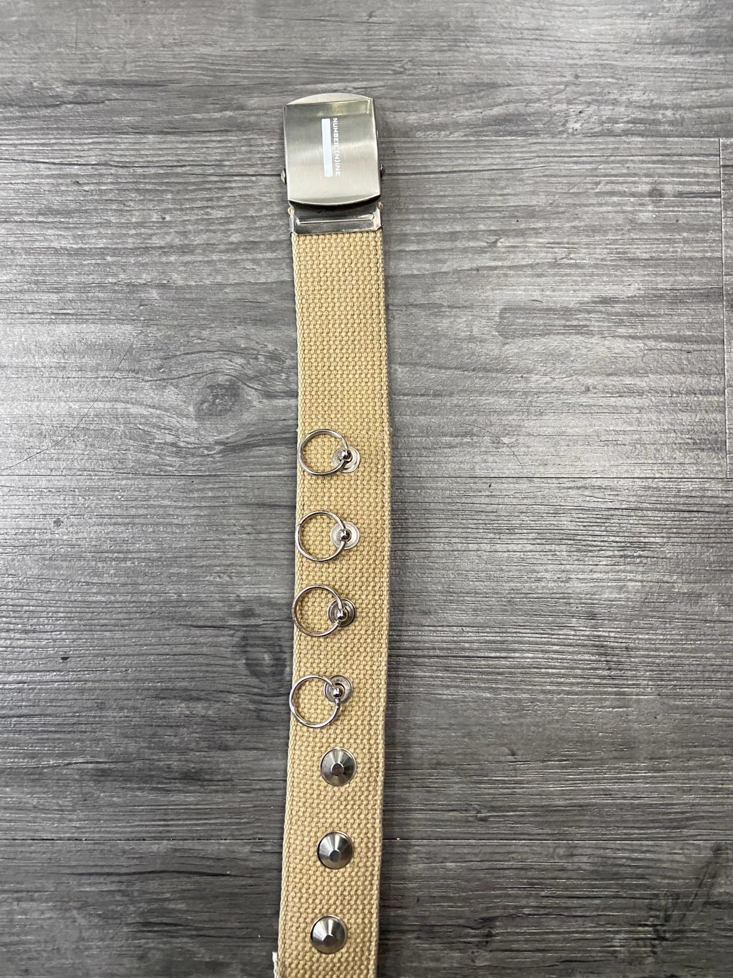 Number (N)ine Number (N)ine Studded Buckle Canvas Belt K20 Size ONE SIZE - 3 Thumbnail