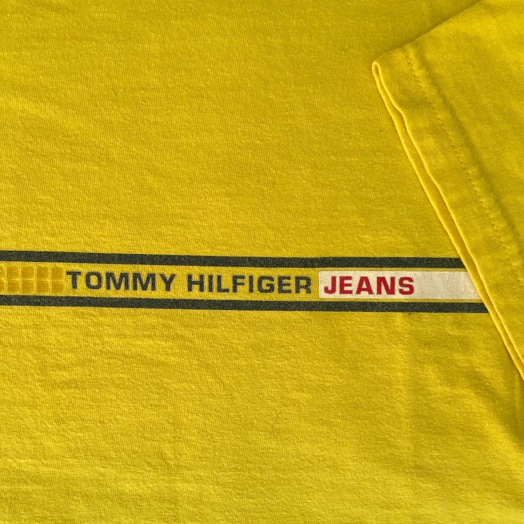 Tommy Hilfiger Vintage Y2K Tommy Hilfiger Jeans Shirt Retro Yellow Logo Tee Size US L / EU 52-54 / 3 - 3 Thumbnail