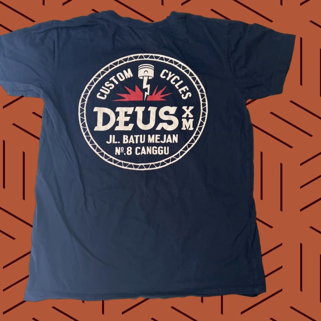Deus Ex Machina VINTAGE Deus ex Machina Shirt Men Small Blue Cotton Canvas Graphic Print 8 Canggu Racer Limited Edition Embroidered Short Sleeve Crew Neck Size US S / EU 44-46 / 1 - 1 Thumbnail