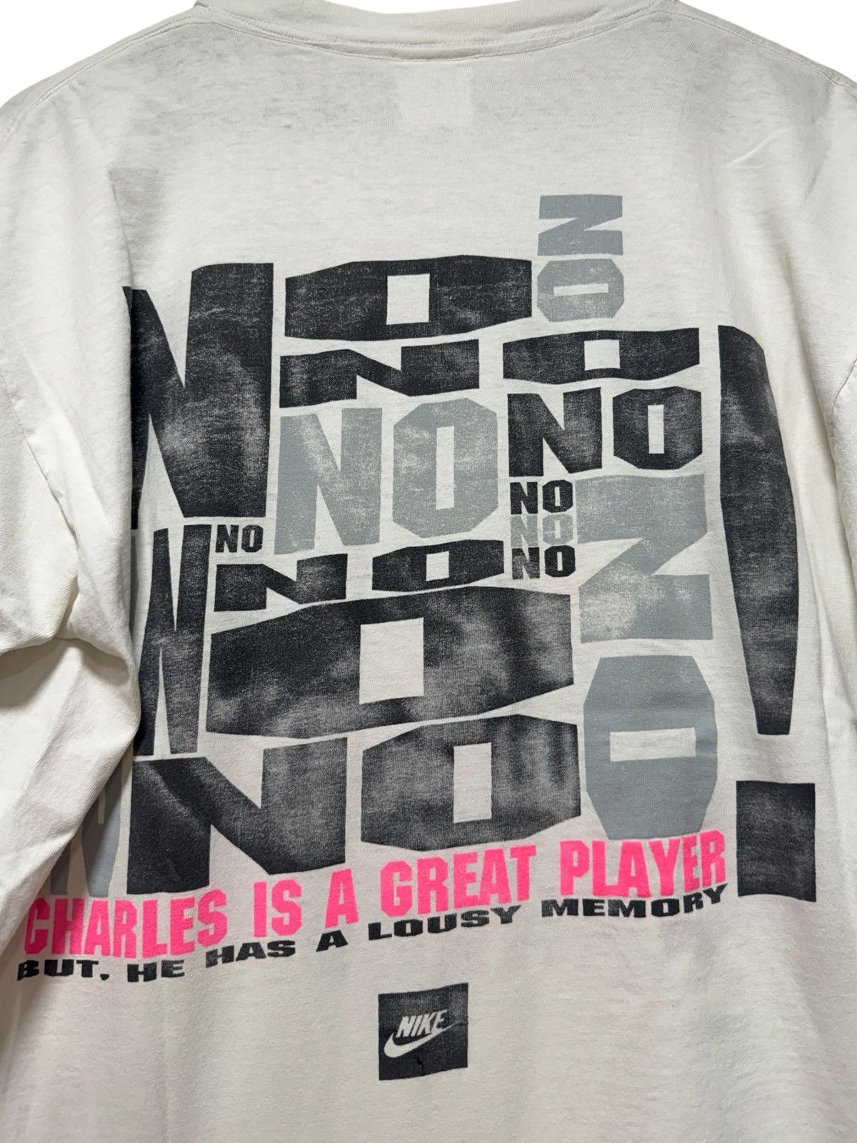 Nike Vintage 90s Sir Charles Barkley Nike Fined TShirt L Single Size US L / EU 52-54 / 3 - 7 Thumbnail