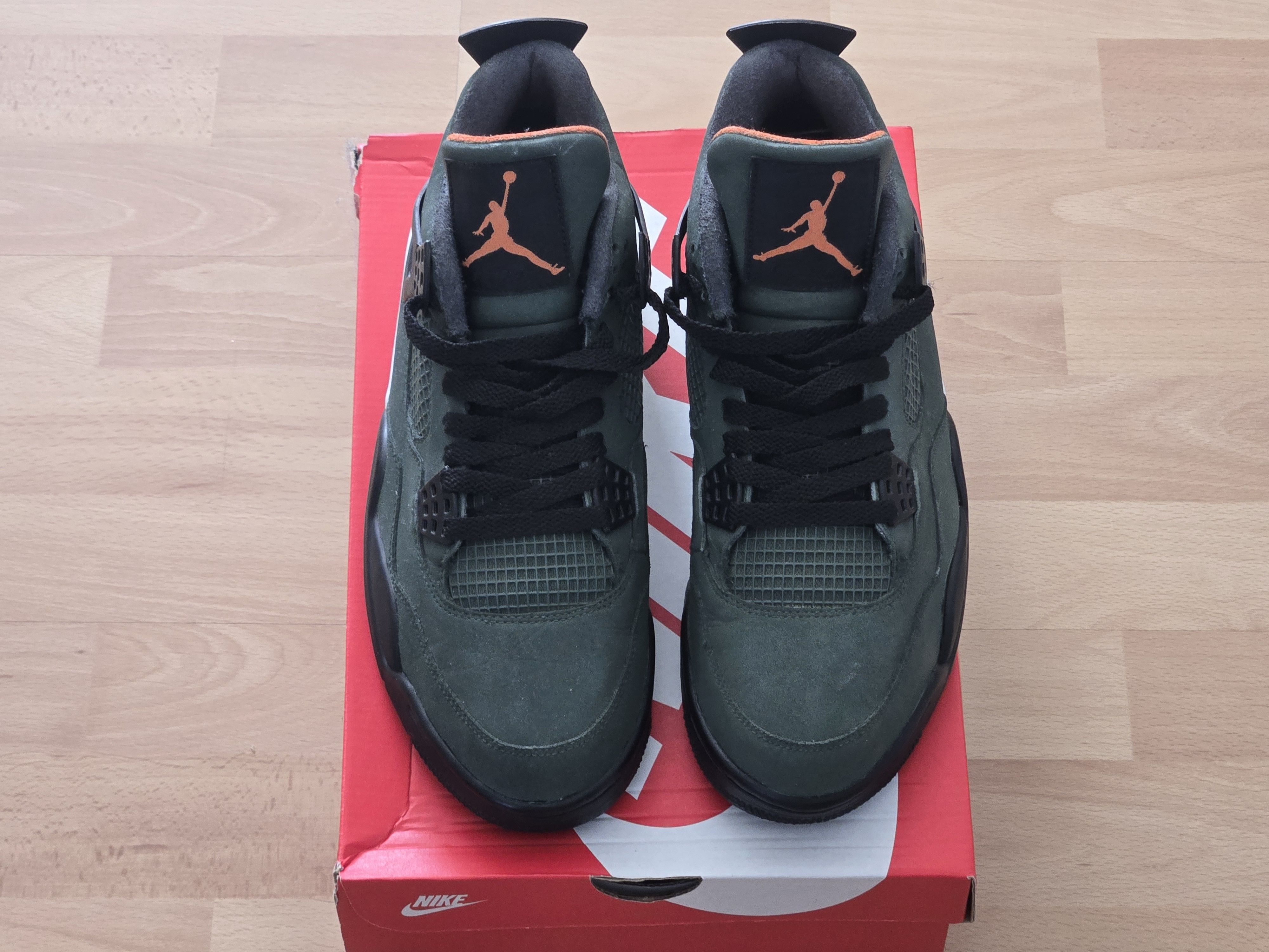 Nike Air Jordan 4 Retro Thunder Custom Undefeated Sz 9.5 Size US 9.5 / EU 42-43 - 2 Thumbnail