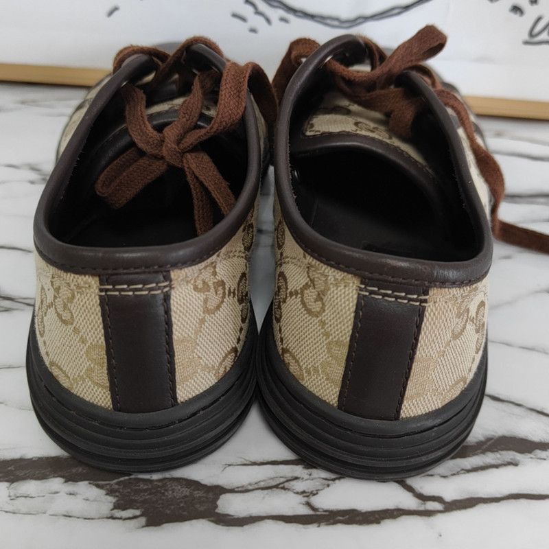 Gucci Gucci Brown Casual Sneakers for Everyday Wear Size US 6.5 / EU 39-40 - 3 Thumbnail