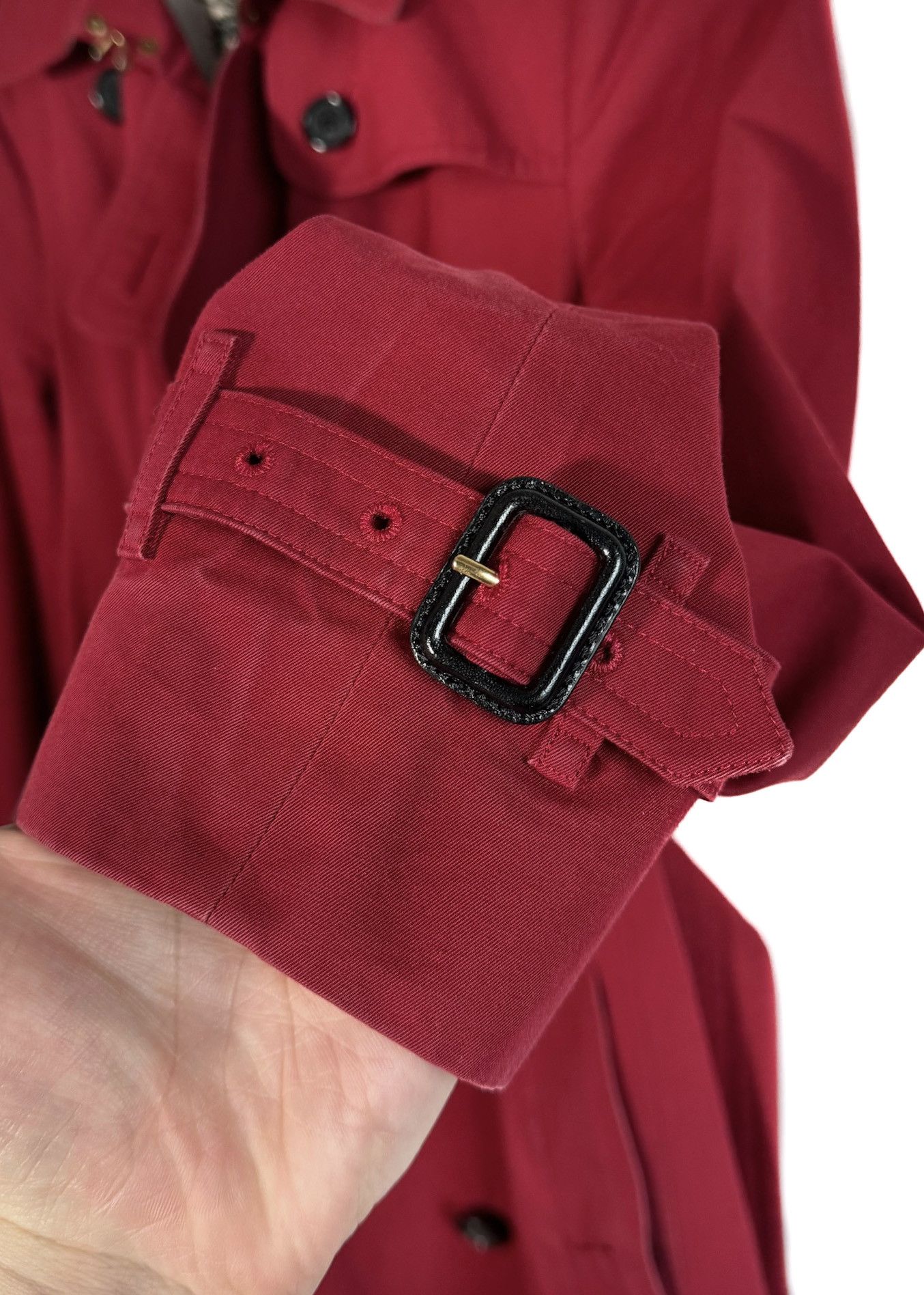 Burberry Burberry The Sandringham Red Double Breasted Trench Coat Size S / US 4 / IT 40 - 6 Thumbnail