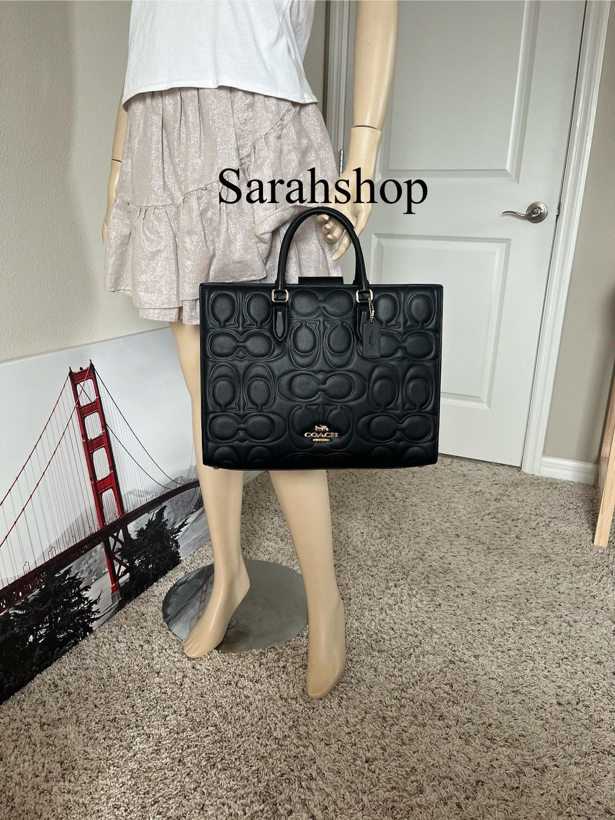 Coach Coach Maggie Tote In Signature Leather Size ONE SIZE - 9 Thumbnail