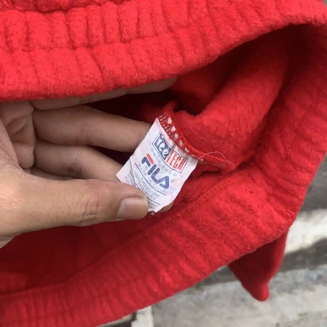 Fila × Vintage 1990’s Vintage Fila QuarterZip Pullover Baggy Sweater Jacket Size US XL / EU 56 / 4 - 9 Thumbnail