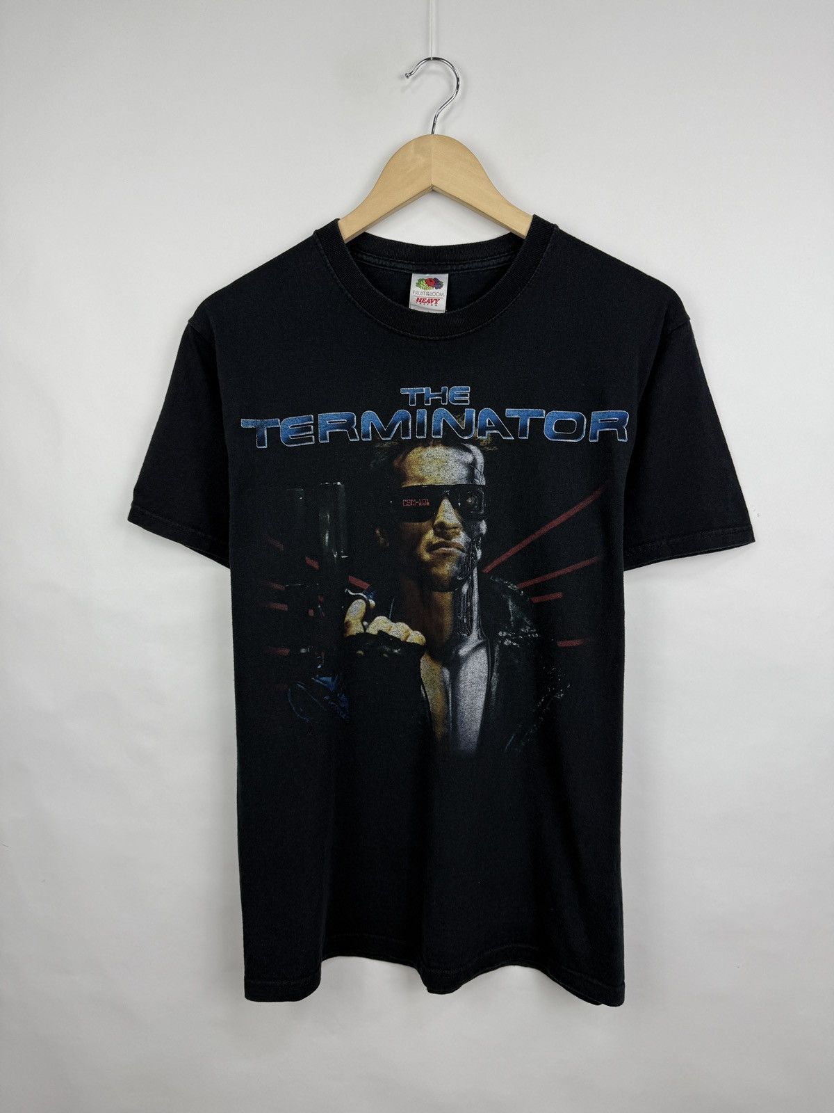 Fruit Of The Loom 🇺🇸 Vintage The Terminator Movie T-Shirt Arnold Schwarzenegger Size US M / EU 48-50 / 2 - 3 Thumbnail