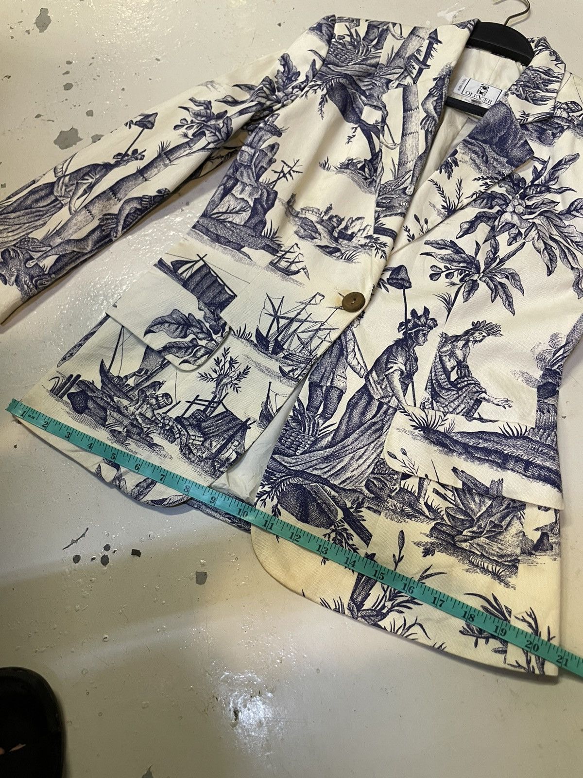 Valentino × Vintage Valentino Oliver Full Print Blazer Size S / US 4 / IT 40 - 15 Thumbnail