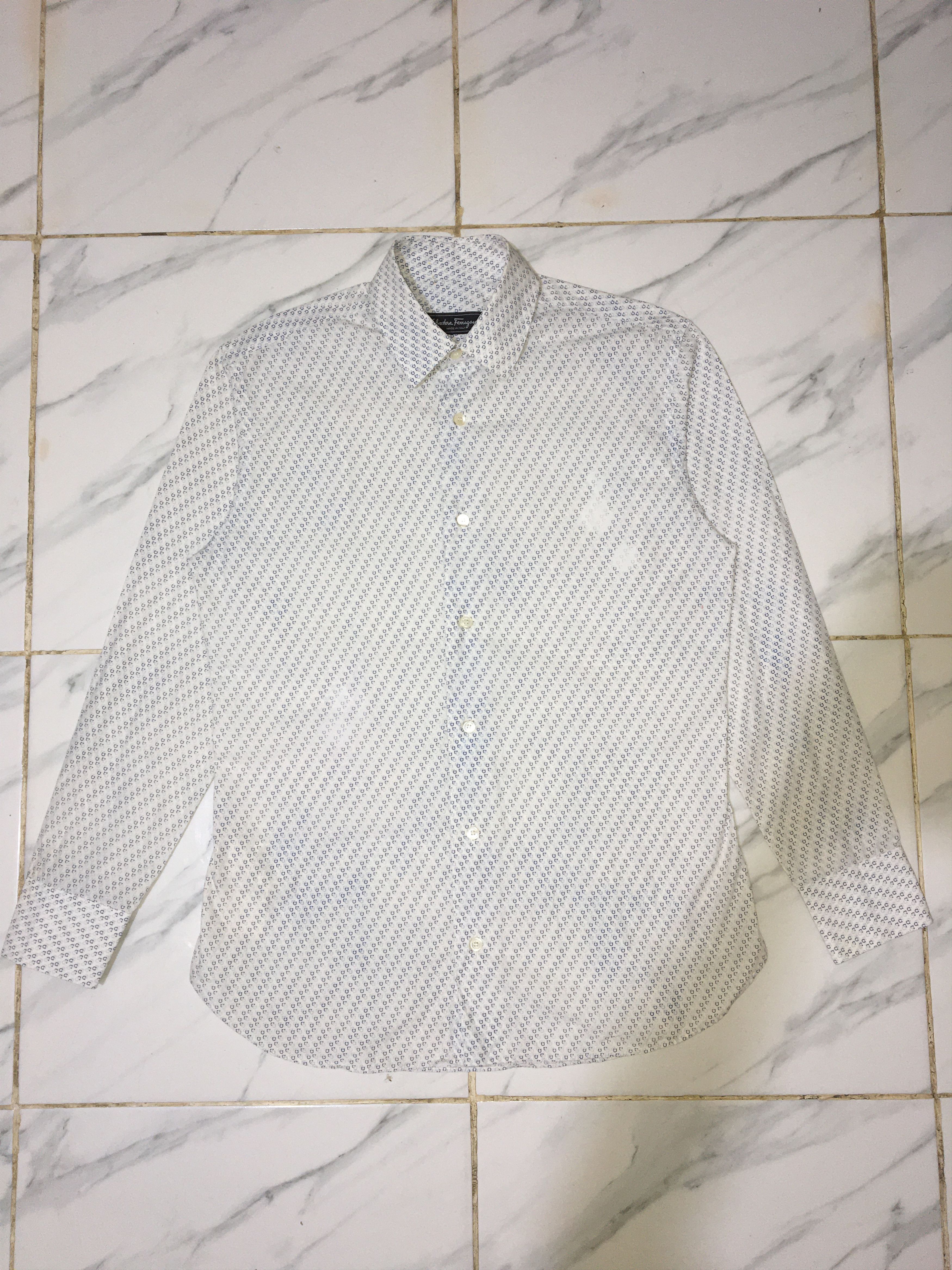 Designer Salvatore Ferragamo Button Ups Size US S / EU 44-46 / 1 - 1 Thumbnail
