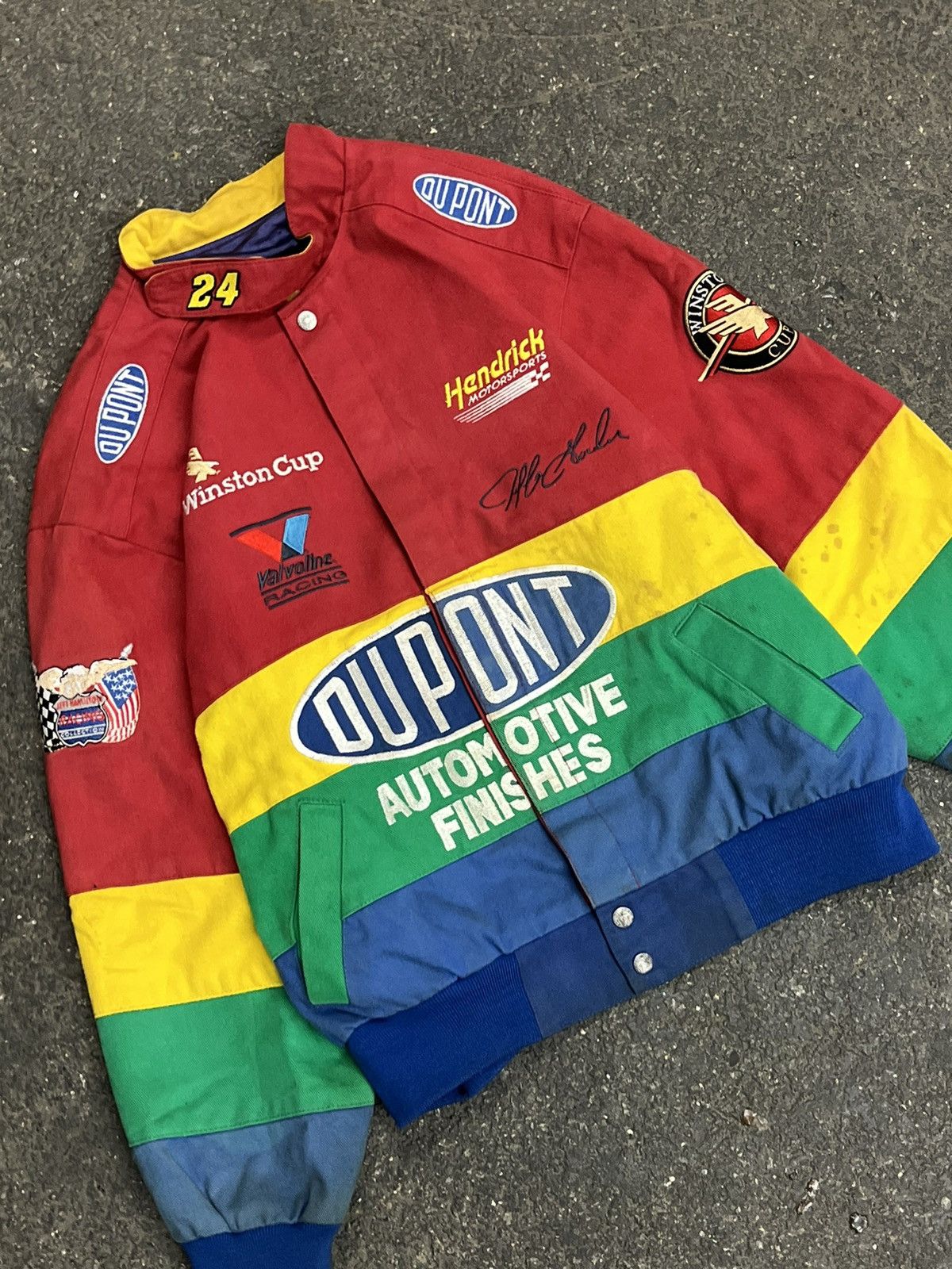 Jeff Hamilton × Vintage Nascar racing jacket Jeff Hamilton rare streetwear hype 90s Size US L / EU 52-54 / 3 - 3 Thumbnail