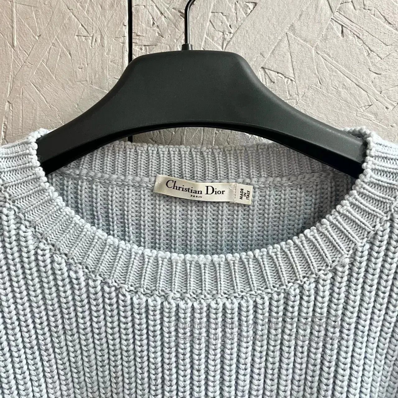 Dior blue round neck knit sweater by dior. Size US XS / EU 42 / 0 - 3 Thumbnail