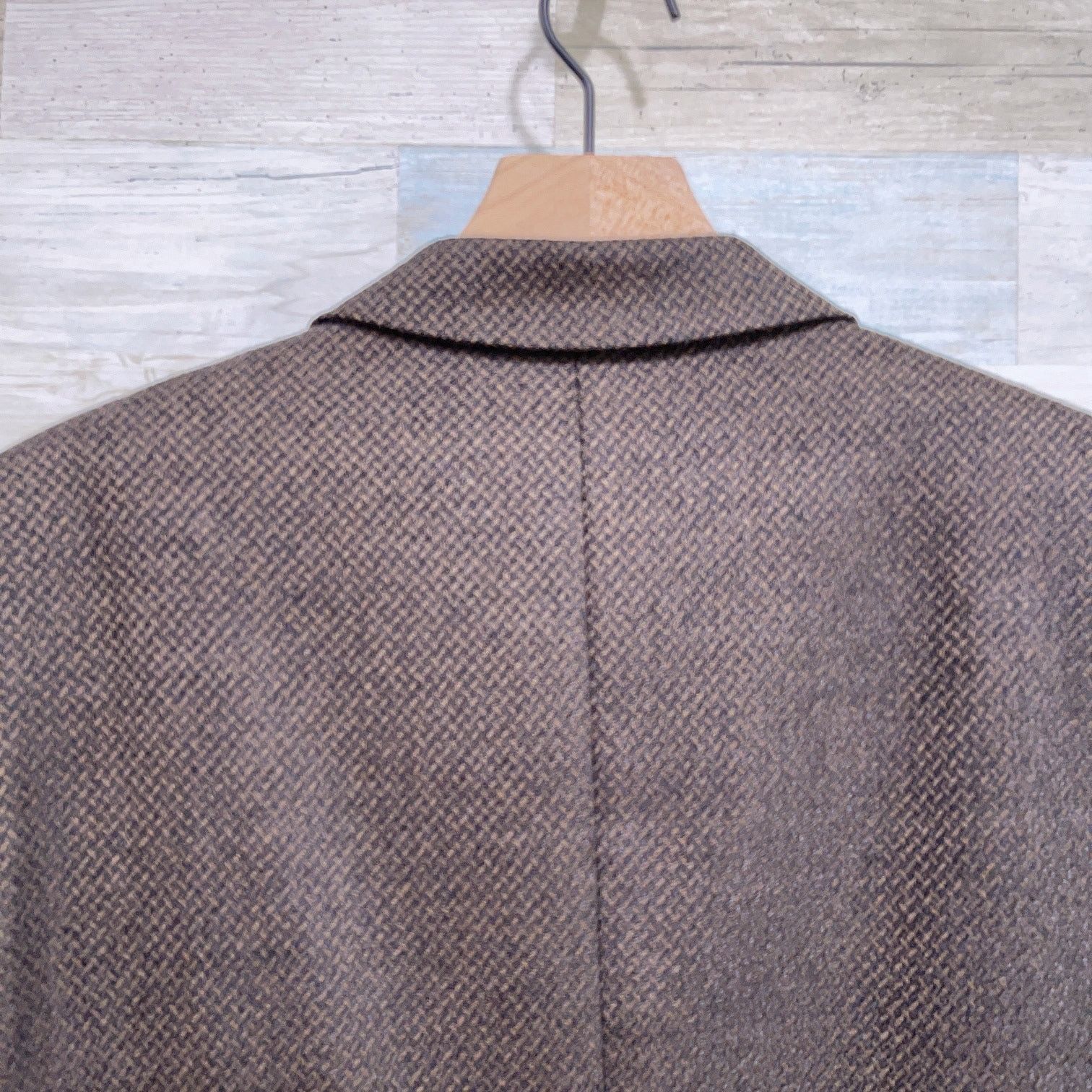 Jack Victor Jack Victor Wool Luxe Tweed Sport Coat Jacket Taupe Brown 42 Size 42R - 6 Thumbnail