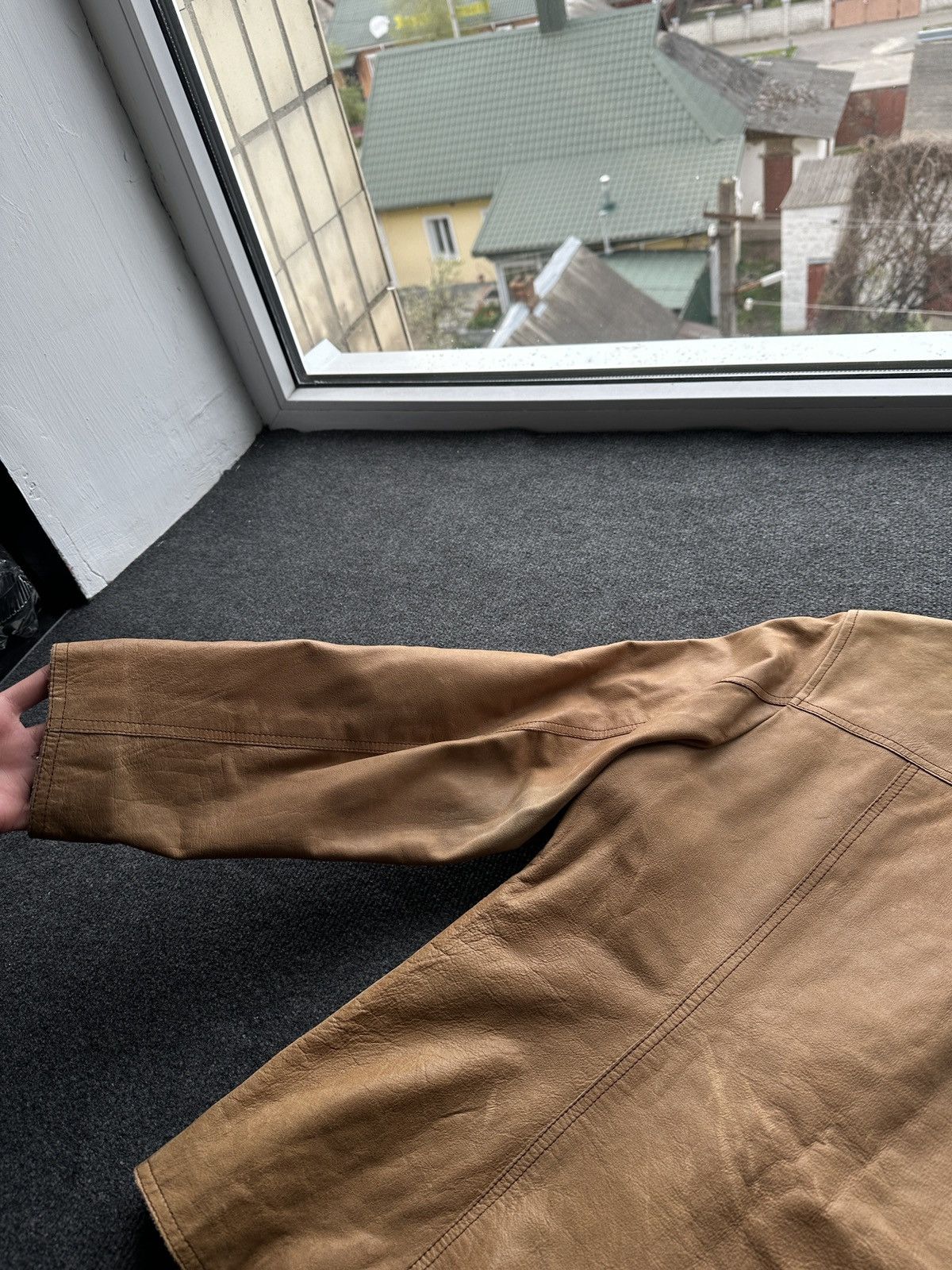 Other 🚨VNTG LEATHER JACKET AVANT GARDE WESTERN BROWN MOTO Size US M / EU 48-50 / 2 - 15 Thumbnail