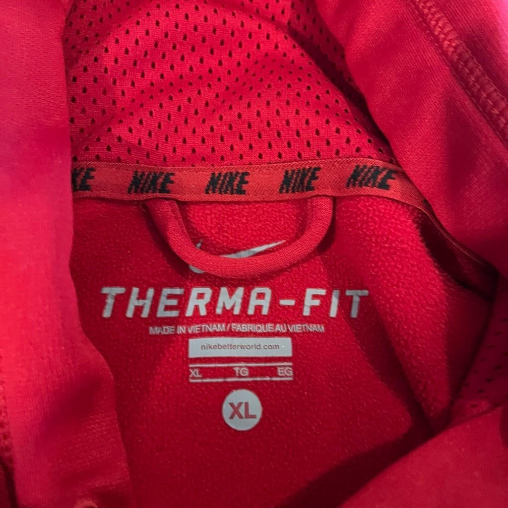 Nike Nike Red Therma-Fit Athletic Casual Hoodie Men XL Size US XL / EU 56 / 4 - 3 Thumbnail