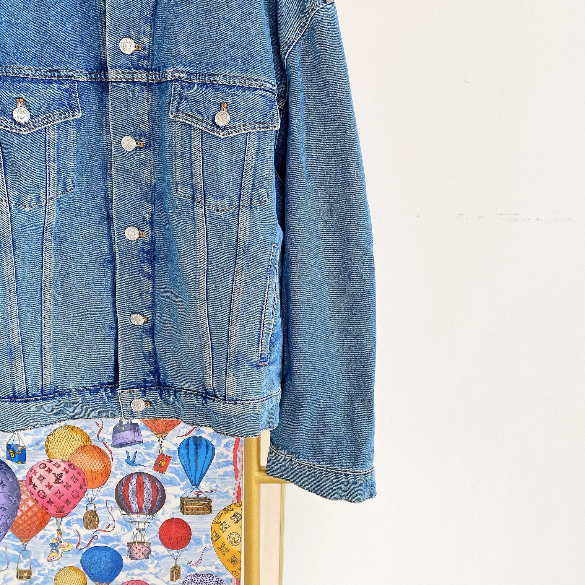 Balenciaga Balenciaga blue logo denim jacket 48 Size US M / EU 48-50 / 2 - 4 Thumbnail