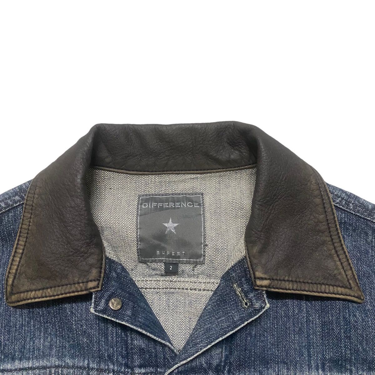 Le Grande Bleu (L.G.B.) Difference Rupert Denim Jacket Leather Trimmed LGB Size US M / EU 48-50 / 2 - 4 Thumbnail