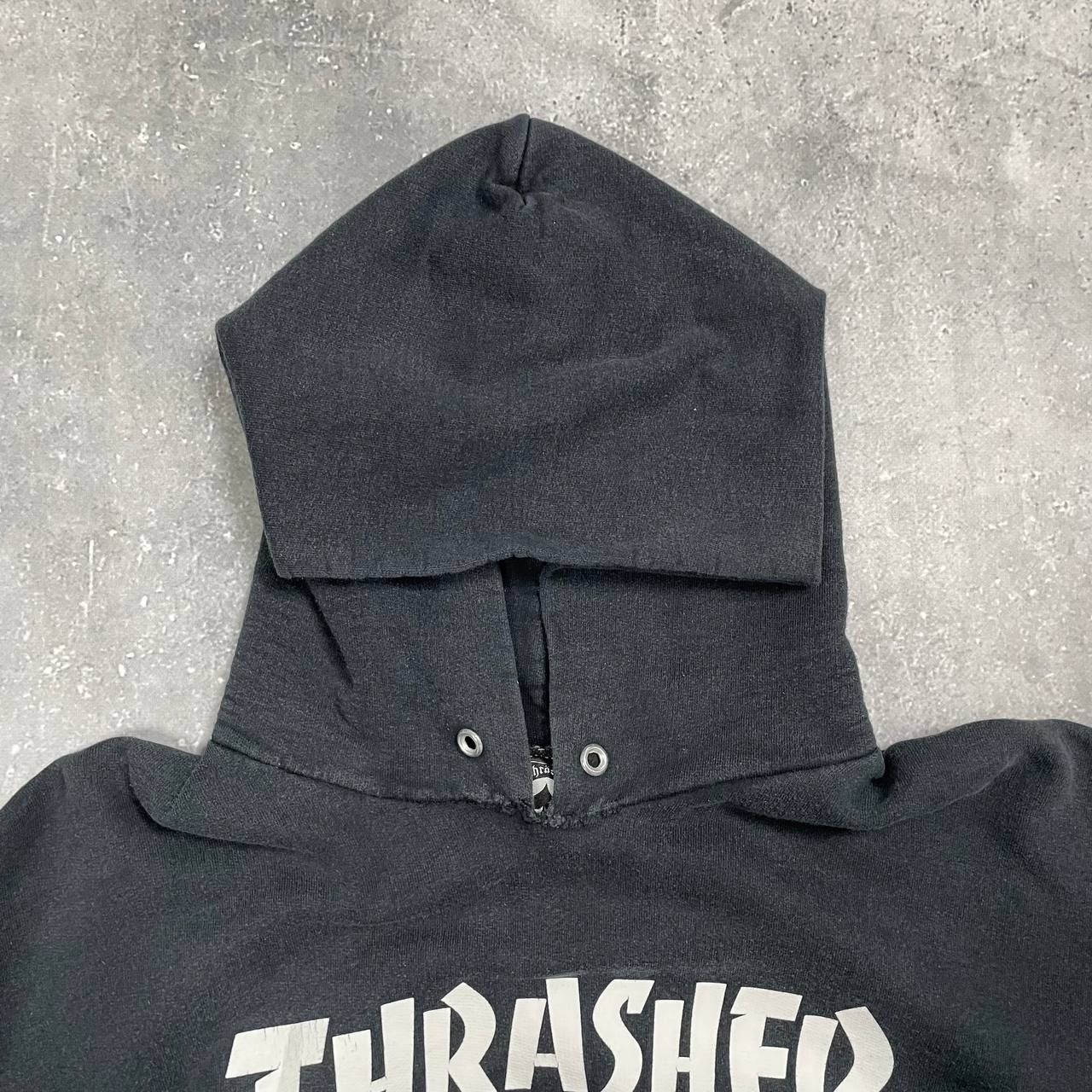 Thrasher × Vintage Vintage Thrasher Skateboard Magazine Distressed Hoodie Faded Size US M / EU 48-50 / 2 - 8 Thumbnail