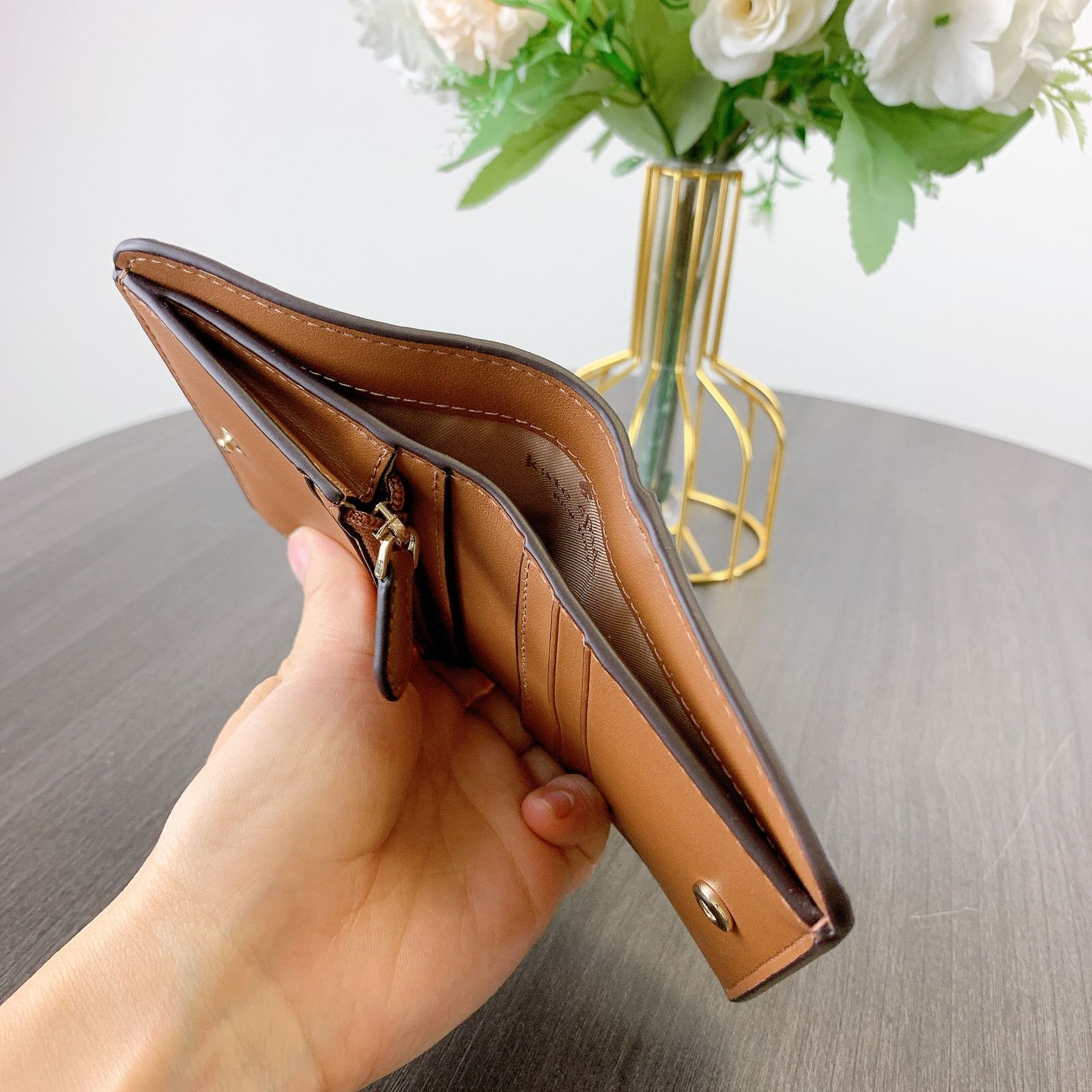 Kate Spade Kate spade KH788 Lena Small Bifold Wallet IN Gingerbread Size ONE SIZE - 5 Thumbnail