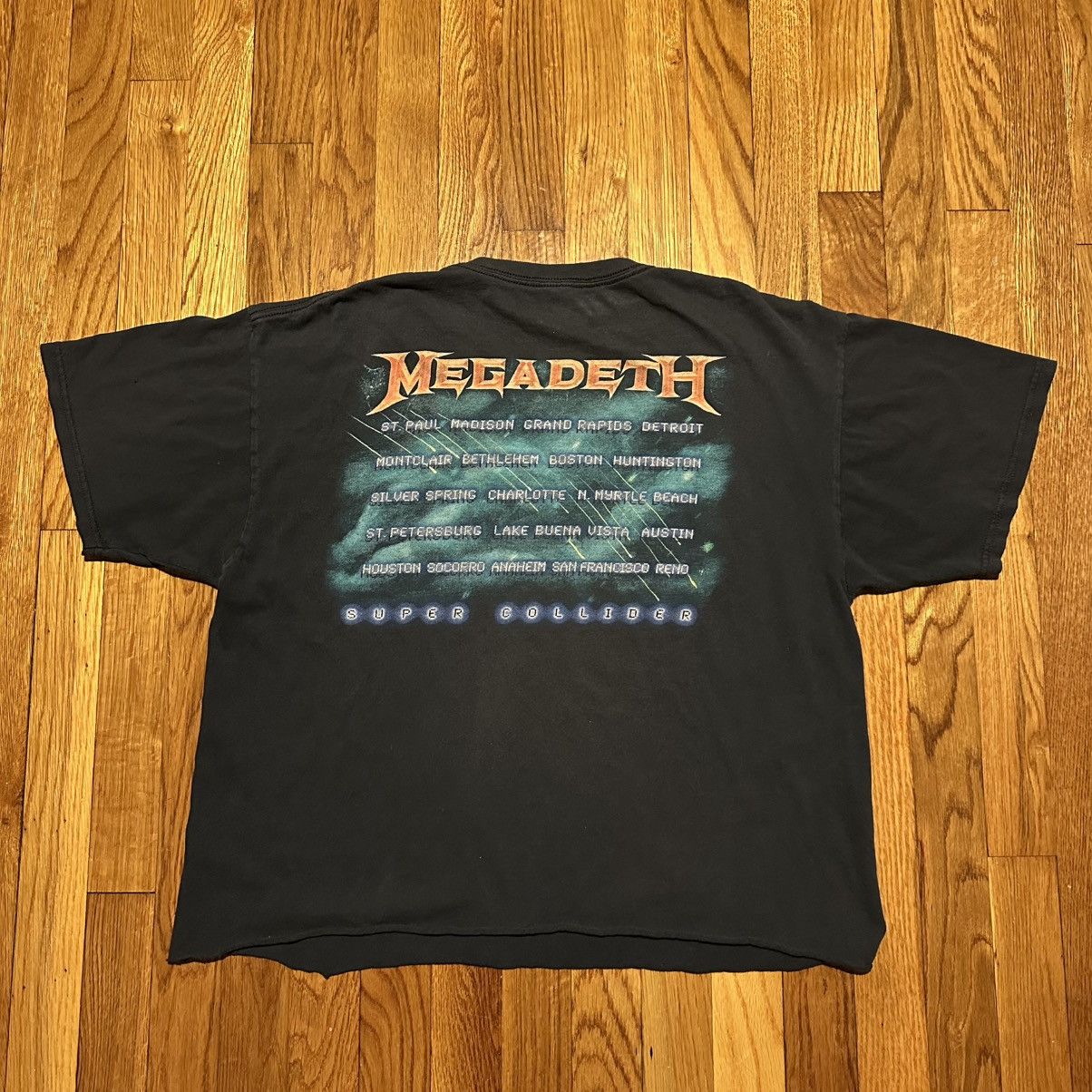 Band Tees × Vintage Vintage Megadeath Super Collider tee Size US XL / EU 56 / 4 - 2 Thumbnail