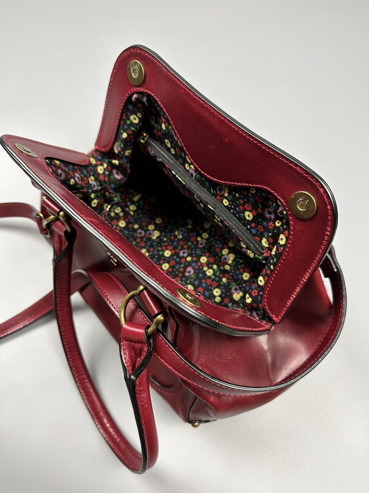 Anna Sui × Genuine Leather ❤️Rare❤️Chrome Hearts Inspired Anna Sui Red Cherry Leather Bag Size ONE SIZE - 18 Thumbnail