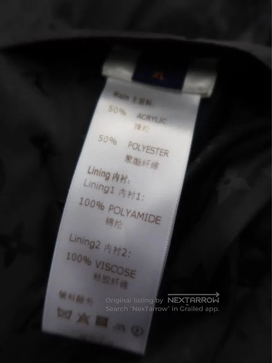 Louis Vuitton Gray Fleece Zip-Up Bomber Jacket - XL. Size US XL / EU 56 / 4 - 6 Thumbnail