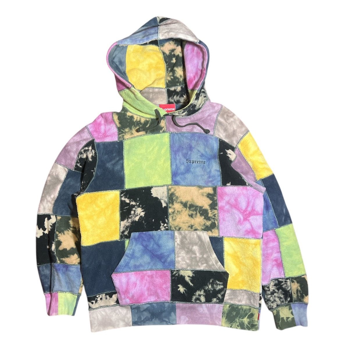 Supreme SUPREME Patchwork Hoodie (SS19) — Medium Size US M / EU 48-50 / 2 - 1 Thumbnail