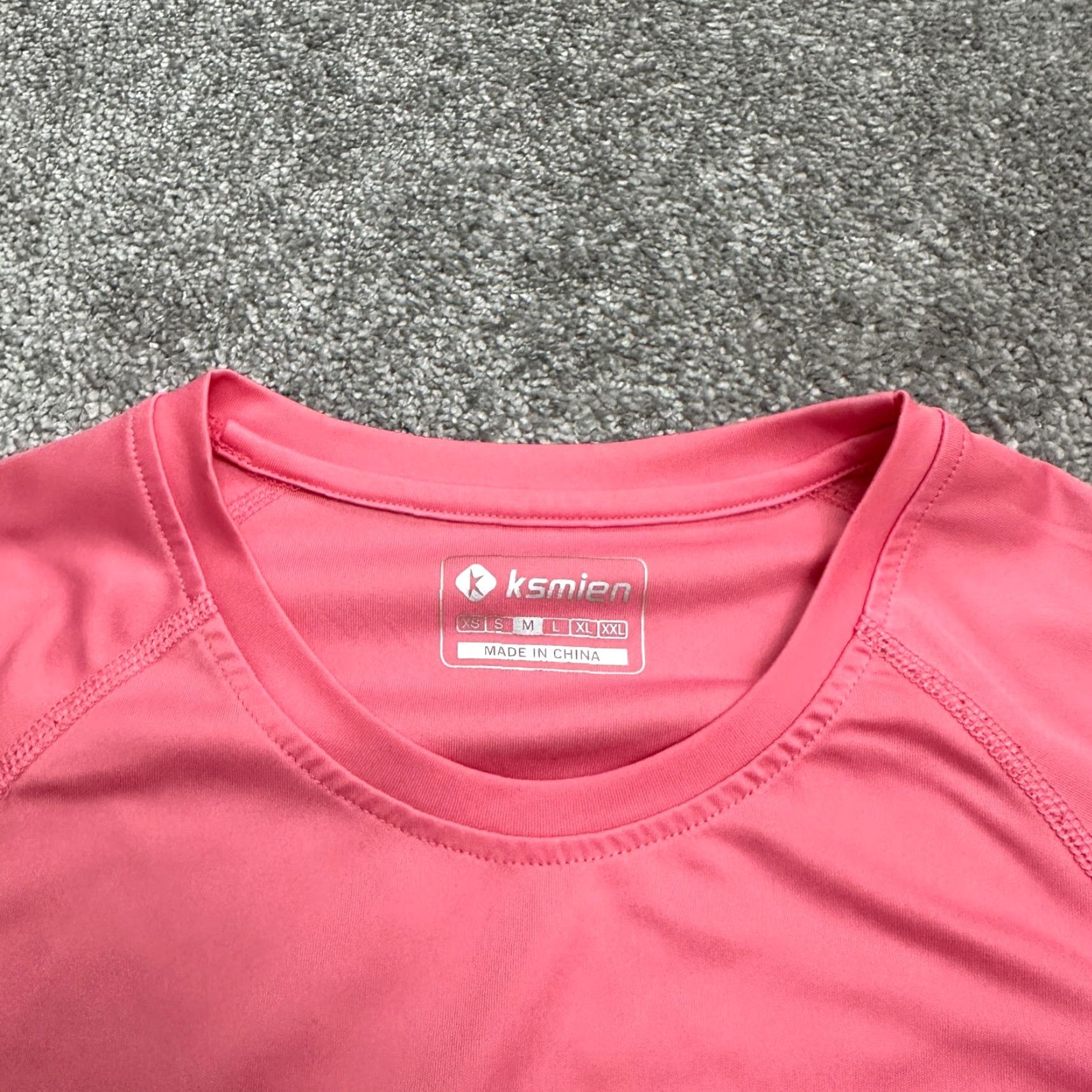Pinko Ksmien Active Top Women's Pink Long Sleeve Raglan Crew Neck T-Shirt M Athletic Fit (Adult) Womens Size M / US 6-8 / IT 42-44 - 7 Thumbnail