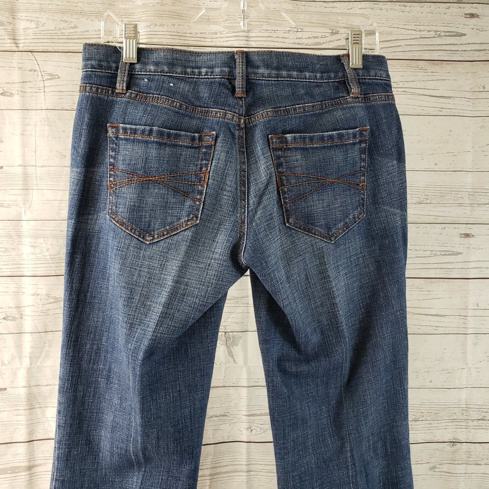 Loft VINTAGE Ann Taylor LOFT Womens Modern Boot Jeans Sz 2 Blue Medium Wash Low Rise Bootcut Denim 33.5 Inseam Womens Size 26" / US 2 / IT 38 - 4 Thumbnail