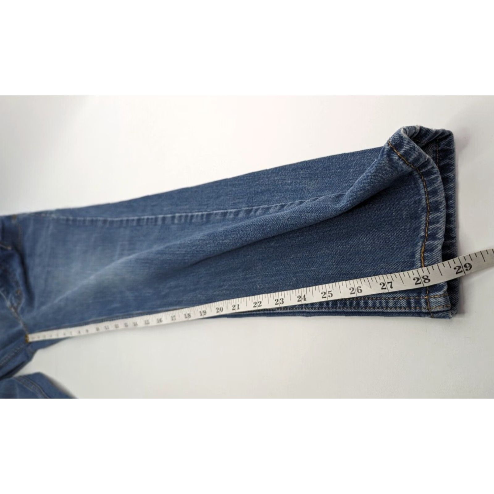 Levi's Levi's 511 Jeans Men's Slim Straight Blue Dark Wash Denim 29x30 Logo 90s Size US 29 - 6 Thumbnail