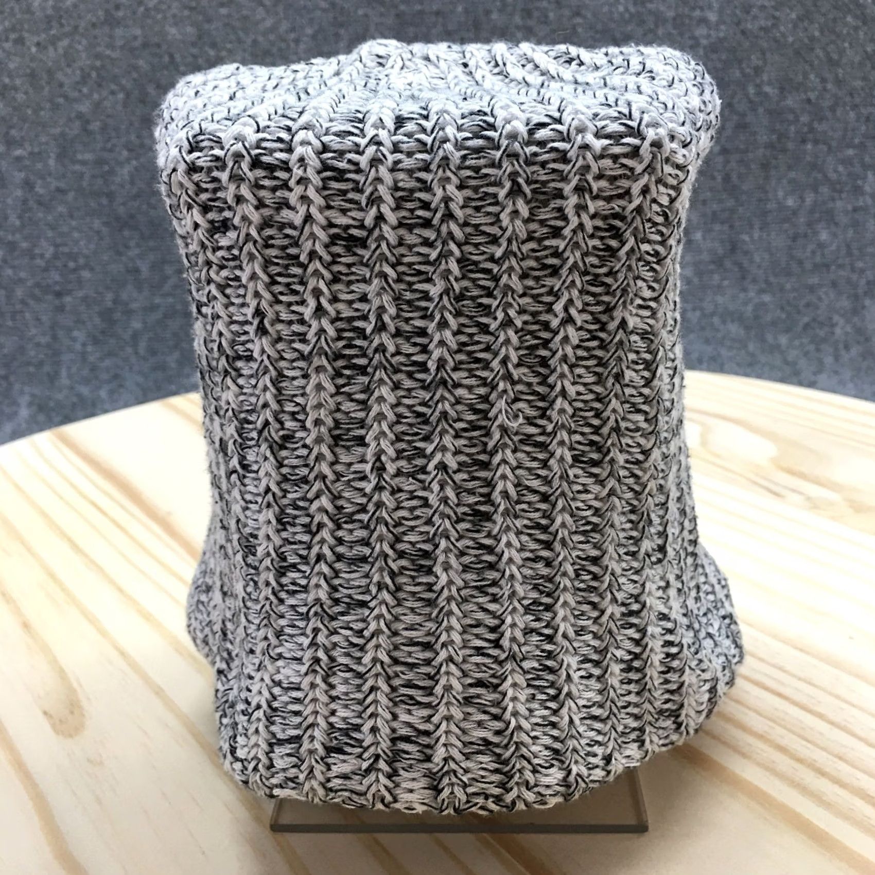 Vintage Love Your Melon Beanie Hat Winter Womens White OS Adjustable Knitted Cotton Size ONE SIZE - 6 Thumbnail