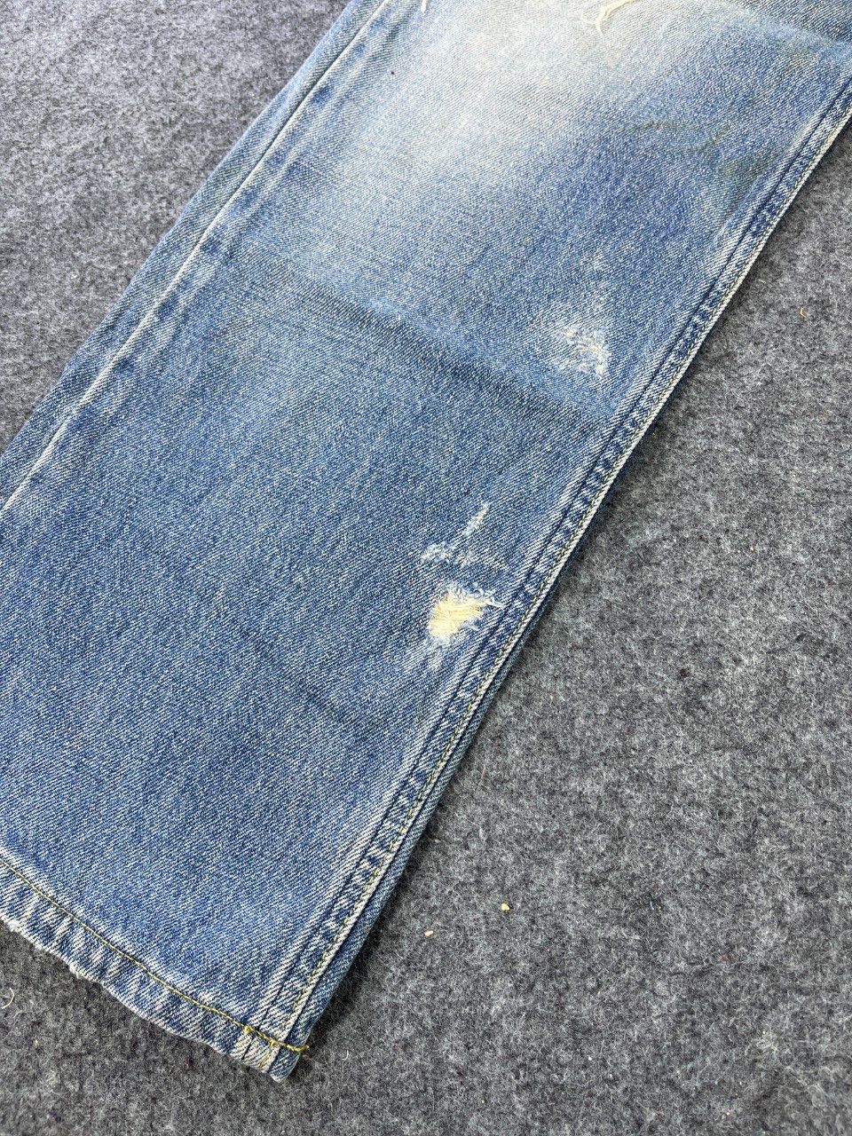 Lee Lee Rider Distressed Jeans J797 Size US 32 / EU 48 - 13 Thumbnail