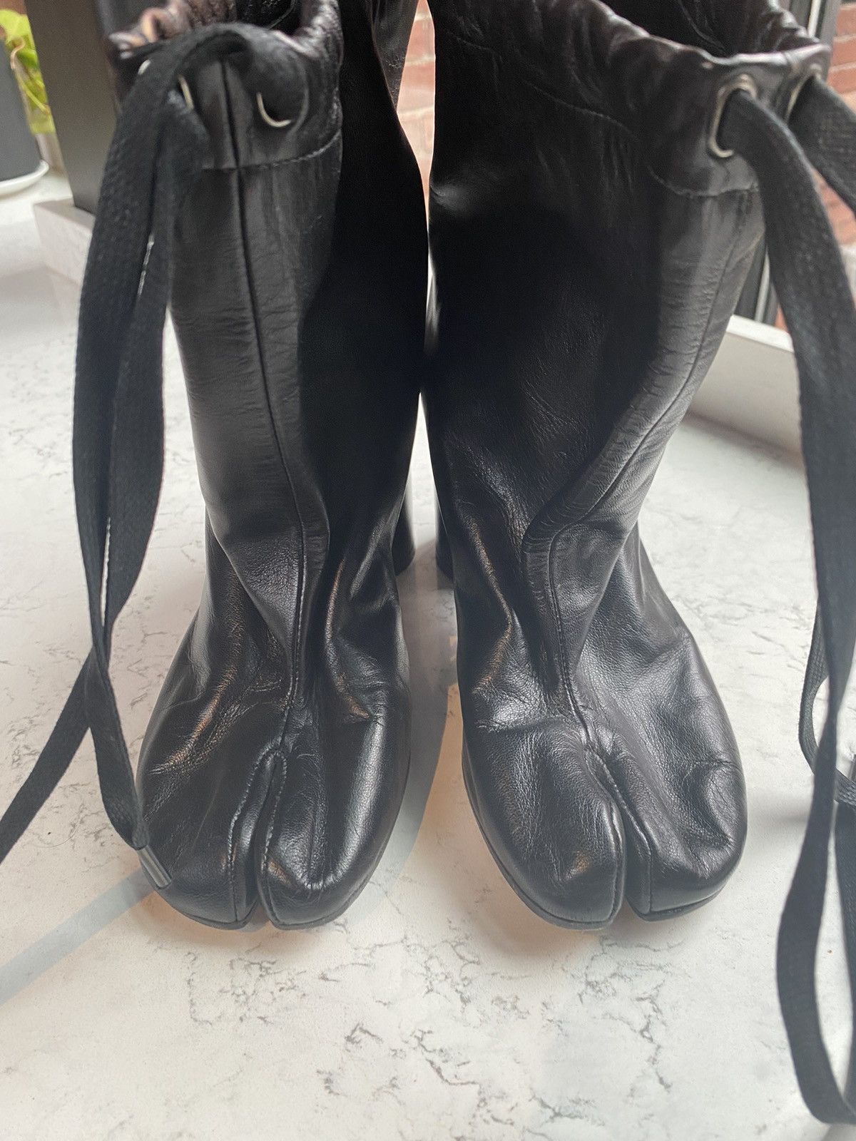 Maison Margiela F/w 17’ Drawstring Tabi Heel Boots Size US 6 / IT 36 - 3 Thumbnail