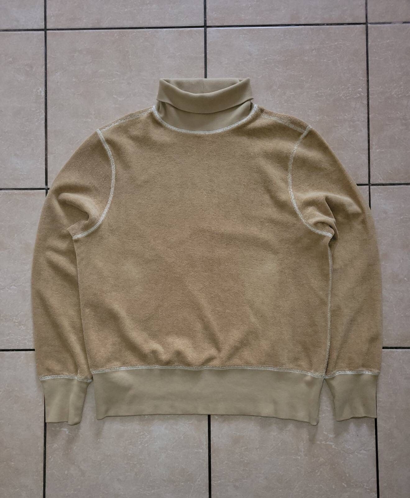 Pre-owned Our Legacy Yolk Heavy Terry Sweater Golf In Beige