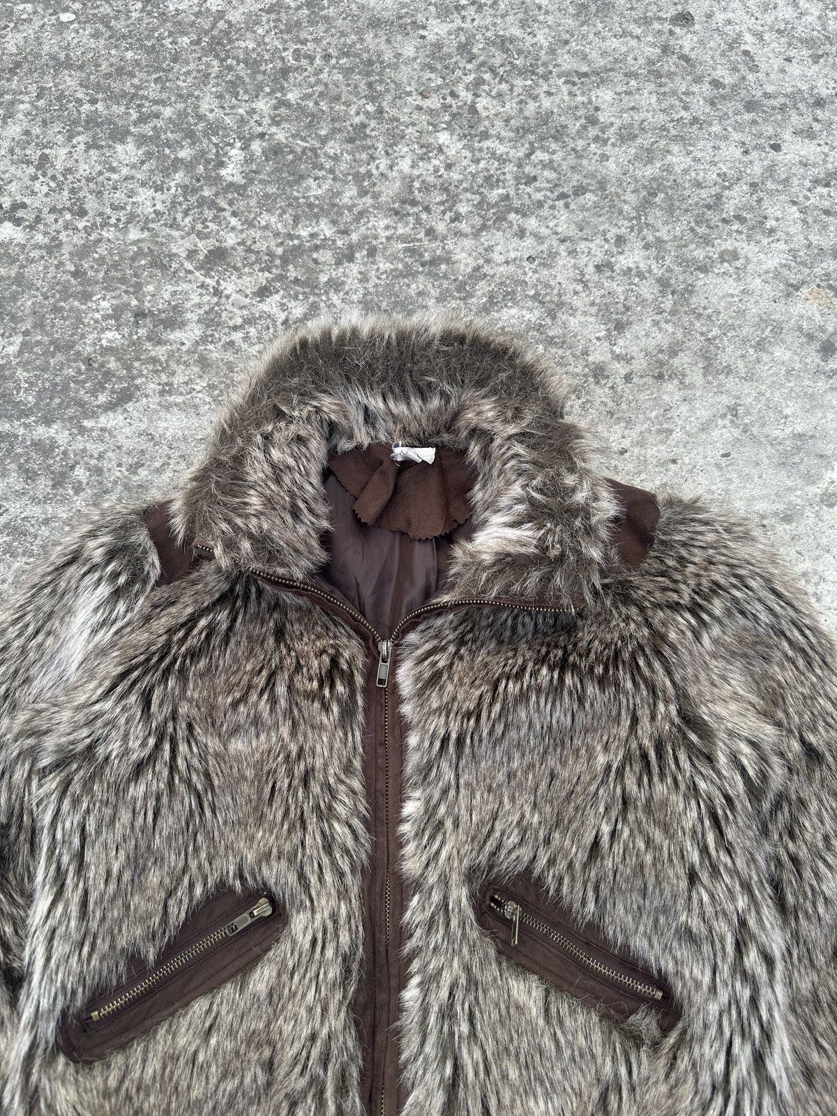 Other Y2K Vintage Fur Jacket Mohair Streetwear Opium Alt Rare VTg Size S / US 4 / IT 40 - 4 Thumbnail